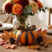 Artikel Bruin taft cadeaulint voor feestelijke decoratie, 15 mm breed, 10 m lang