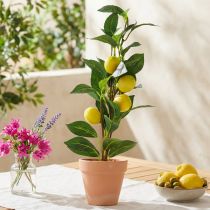 Artikel Citroenboom in pot, kunstplant 42cm - Mediterrane decoratie kunstboom