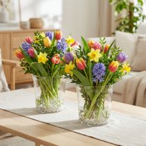 Artikel Bloempot glas helder conisch Ø12cm H12,5cm 2st