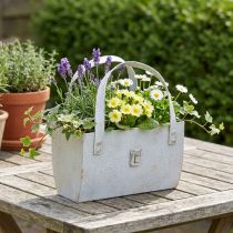 Artikel Metalen tas, moderne en prettige uitstraling voor binnen- en buitengebruik, 28 cm
