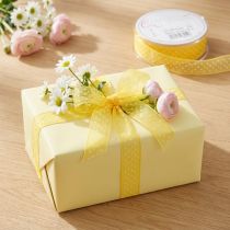 Artikel Cadeaulint met stippen, de perfecte finishing touch voor cadeauverpakkingen en geschenkdozen, 1,5 cm breed, 20 m lang