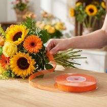 Artikel Organza lint cadeaulint oranje lint zelfkant 6mm 50m