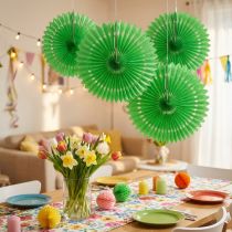 Artikel Honingraat papier bloem groen Ø40cm 4st
