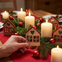 Artikel Strooidecoratie Kerstmis Kerstdecoratie huis 4,5×5cm 72 st