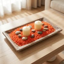 Artikel Decoratiekorrels oranje sierstenen 2mm - 3mm 2kg