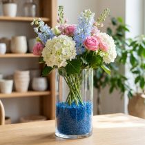 Artikel Decoratiekorrels donkerblauwe sierstenen 2mm - 3mm 2kg