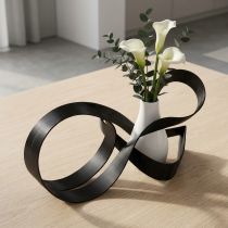 Artikel Aluminium plat draad, zwart, decoratief knutseldraad, 5mm x 10m