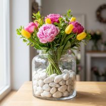 Artikel Decoratieve stenen, rivierkiezels, wit, 2cm - 5,5cm, 5kg