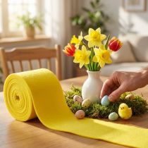 Artikel Vilten lint geel 15cm 5m