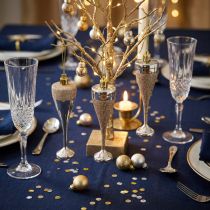 Artikel Champagneglazen om licht goud op te hangen 10cm 8st