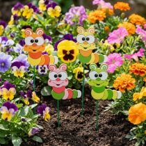 Artikel Tuinstaak Rups Bloemenstaak Lentedecoratie Zomerdecoratie 16 st