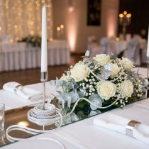 Artikel Decoratief koord lederen koord wit met klinknagels 3mm 15m