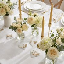 Artikel Confetti hart goud 5cm 24 st