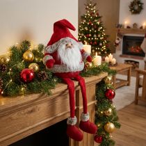 Artikel Kerstman rand kruk decoratief figuur Kerst 28×22×88cm