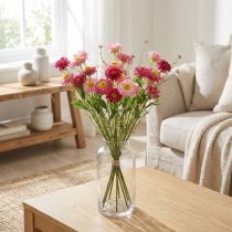 Artikel Rhodanthe Rosa - Roze Zijden Bloemen Kunstplant Strobloem Bos Decoratieve Bloemen 46cm