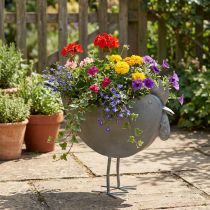 Artikel Bloempot kip metaal vogel zink metaal decoratie 51×16×37cm
