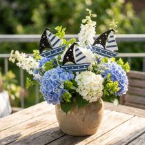 Artikel Maritieme decoratie boot bloemsteker decoratie schip 7cm 14st