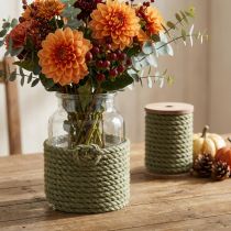 Artikel Jute lint jute koord koord jute decoratie olijfgroen Ø7mm 5m