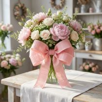 Artikel Decoratief lint lintlussen roze 40mm 6m