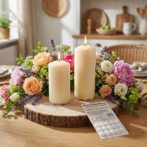Artikel Waskleefpads voor kaarsen Kleefpads wit 15 st