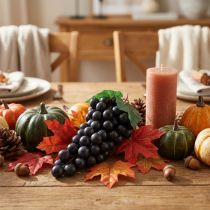 Artikel Decoratieve zwarte wijnstok 22 cm realistisch kunstfruit herfstdecoratie etalage restaurant