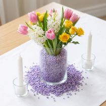 Artikel Decoratiekorrels lila sierstenen paars 2mm - 3mm 2kg