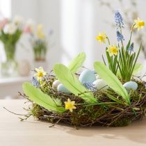 Artikel Decoratieve veren voor handwerk ganzenveren lichtgroen 20 g x 2 stuks