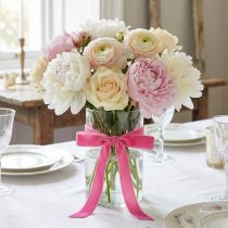 Artikel Fluwelen lint roze decoratief lint fluwelen lint roze 20mm 10m