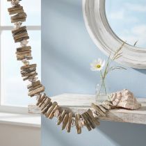 Artikel Deco slinger schelpen en drijfhout 90cm