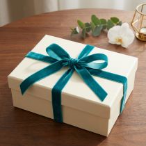 Artikel Fluweellint op een rol, decoratief lint voor het inpakken van cadeaus, 10 mm, 20 m