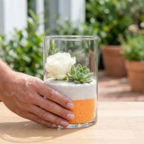 Artikel Decoratief zand oranje neonkleurig zand 0,5 mm 1 kg