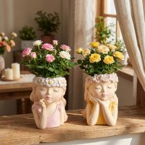 Artikel Bloempot Keramiek Dreaming Girl Assorti H19.5cm 2st