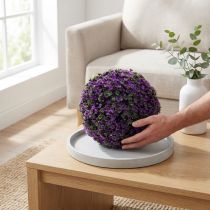 Artikel Decoratieve bal in paarse plantenbol kunst Ø18cm 1 st