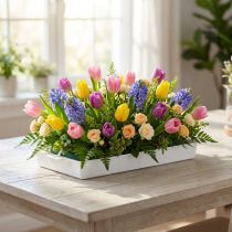 Artikel OASIS® Witte Sandwichschaal voor Bloemisterij &amp; Decoratie 23x11x2,5cm Set van 25 stuks