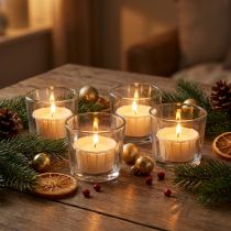 Artikel Theelichtjes in papieren hoesje voor feestelijke gelegenheden en sfeervolle momenten. Light One 4cm 50 stuks