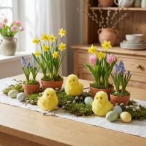Artikel Decoratieve kuikentjes, perfect voor de paasviering in de woonkamer of tuin, 7 cm, 6 stuks