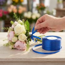 Artikel Decoratief lint satijnen lint blauw dubbel satijnen lint 6mm 50m