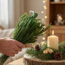 Artikel Erika mos decoratief mosgroen natuurlijke decoratie gedroogd 20-35cm 400g