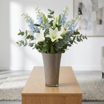 Artikel Vaas "Fizzy" platinagrijs Ø28,5cm H45cm 1 st