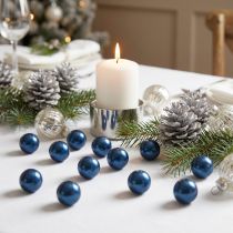 Artikel Decoratieve kralen Ø2cm blauw 12 st
