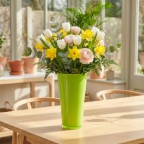 Artikel Vaas "Fizzy" Ø16cm H27cm Appelgroen 1 st
