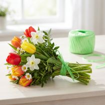 Artikel Boekband raffia groen lichtgroen kunstraffia tuinmanraffia B5mm L400m