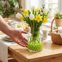 Artikel Decoratieve kralen, appelgroen, Ø8mm, 250 stuks