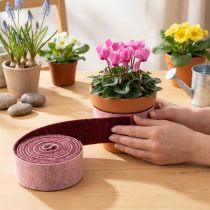 Artikel Viltlint tweekleurig potlint wolviltlint rozerood 7,5cm 5m