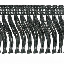 Artikel Franje lint, cordonet trim, Leonean franjes zwart B4cm L25m