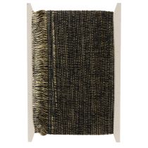Artikel Zwart-gouden franjeband 4 cm x 25 m - Ideaal voor kransdecoratie, rouwlint en vintage accessoires