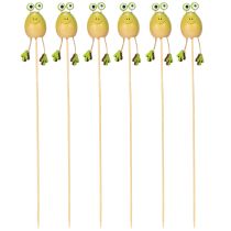 Artikel Tuinstekers in de vorm van kikkers voor het versieren van plantenpotten in de lente of zomer, 34 cm, 6 stuks
