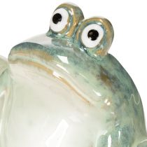 Artikel Decoratief keramisch kikkerfiguurtje, gedetailleerd ontwerp, charmant cadeau-idee, 13 cm