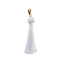Artikel Kikkerprins Decoratie Kikker Decoratie Figuur Wit Goud H19,5cm 2st