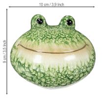 Artikel Decoratief kikkerfiguurtje voor een speelse huis- en tuindecoratie, groen, 11 cm, 2 stuks